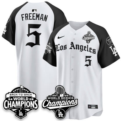 LAD 2025 World Series Champions Vapor Premier Limited Jersey - LA Gothic Edition - All Stitched