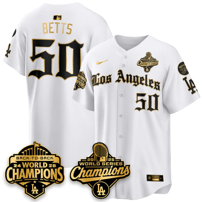 LAD 2025 World Series Champions Vapor Premier Limited Jersey - LA Gothic Edition - All Stitched N2