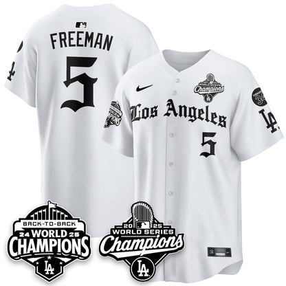 LAD 2025 World Series Champions Vapor Premier Limited Jersey - LA Gothic Edition - All Stitched