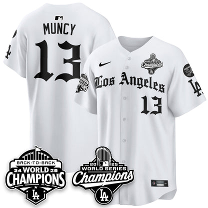 LAD 2025 World Series Champions Vapor Premier Limited Jersey - LA Gothic Edition - All Stitched