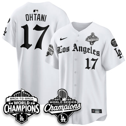 LAD 2025 World Series Champions Vapor Premier Limited Jersey - LA Gothic Edition - All Stitched