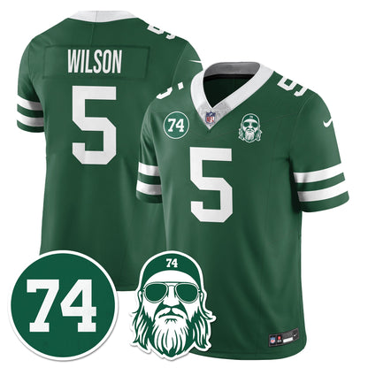 NYJ Vapor Limited Jersey - Nick Mangold Patch - All Stitched