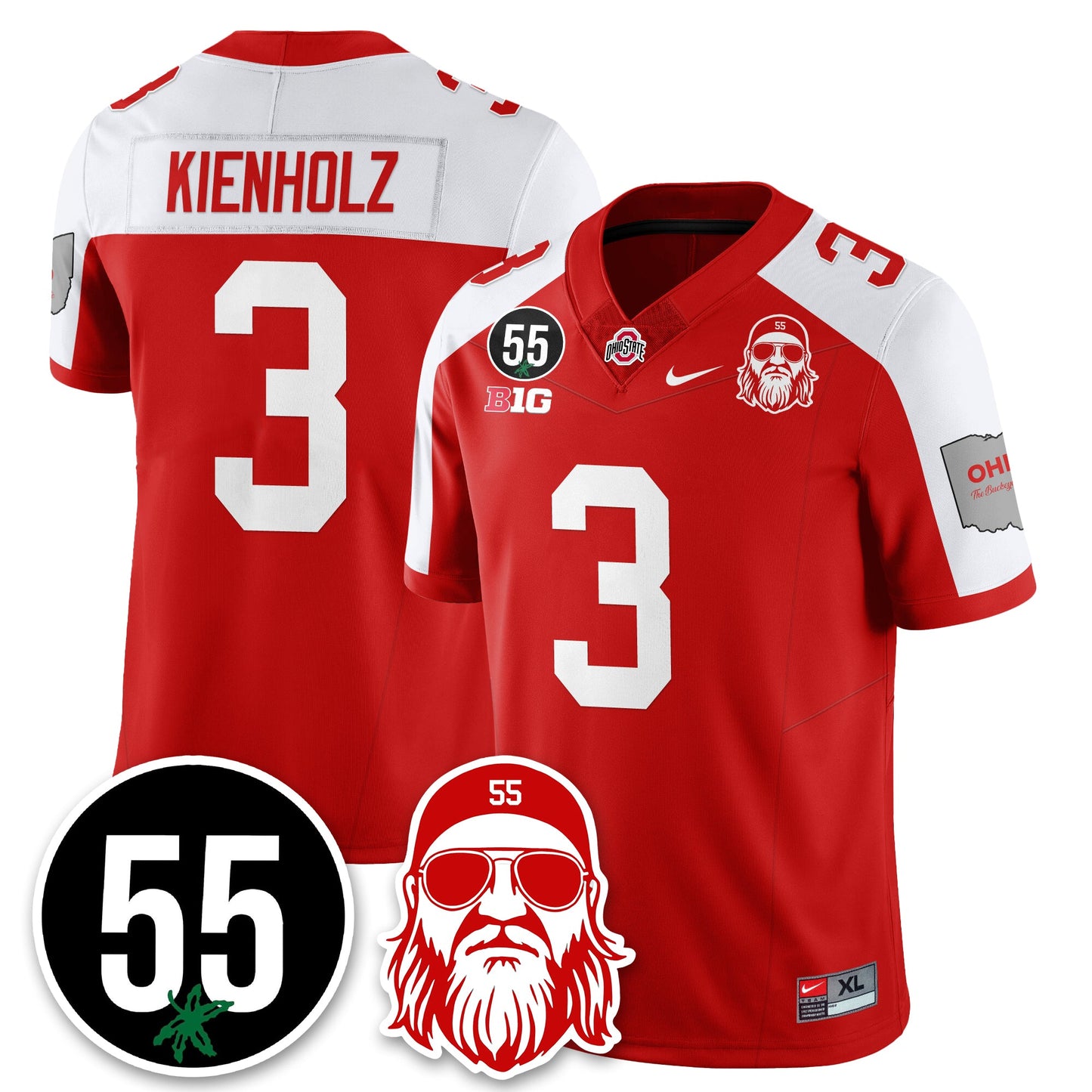 OSU Vapor Limited Jersey - Nick Mangold Patch - All Stitched