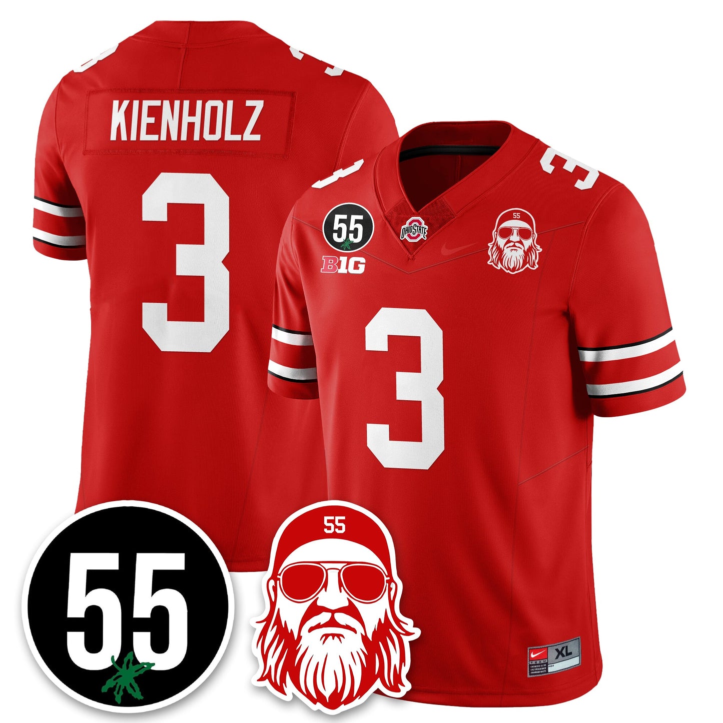 OSU Vapor Limited Jersey - Nick Mangold Patch - All Stitched