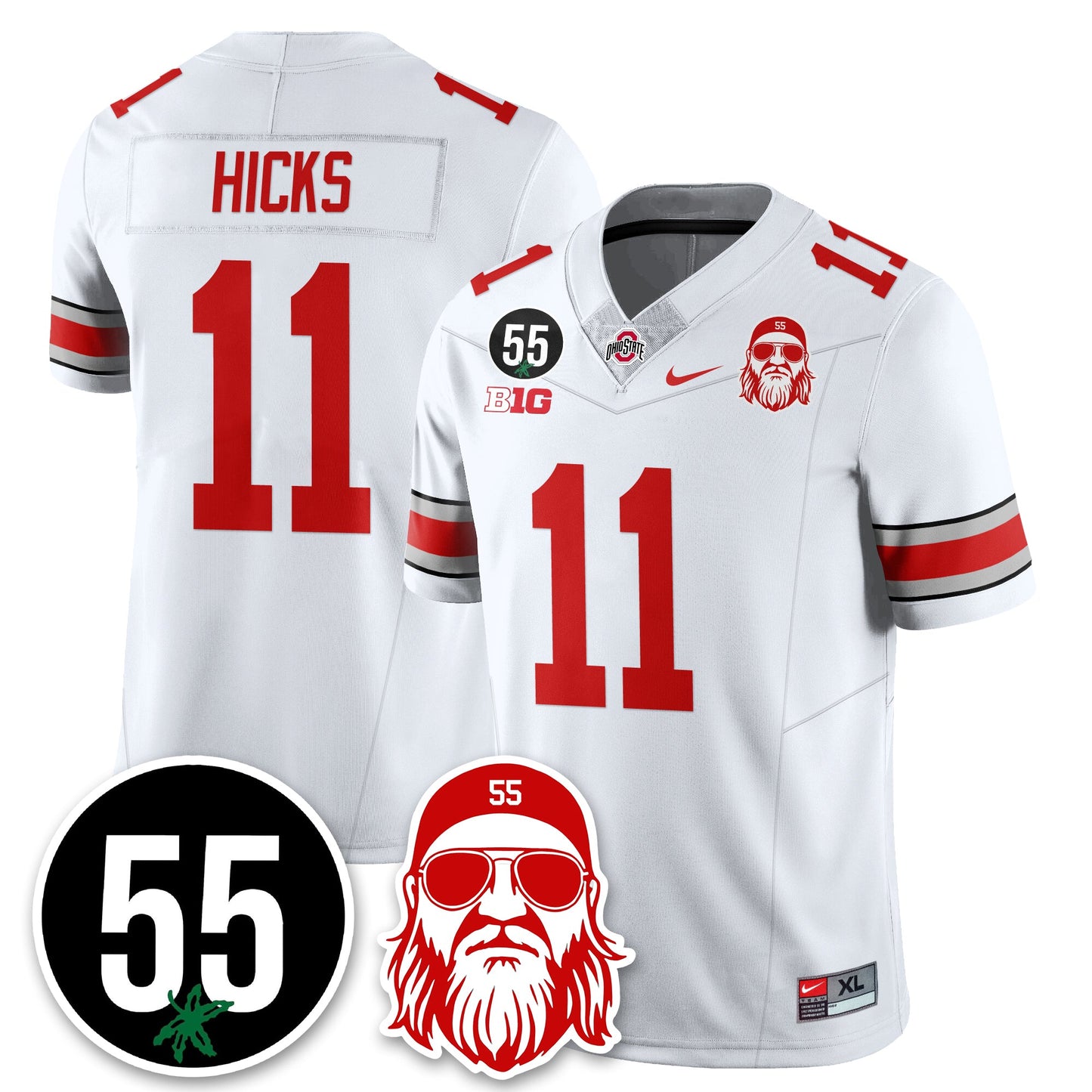 OSU Vapor Limited Jersey - Nick Mangold Patch - All Stitched