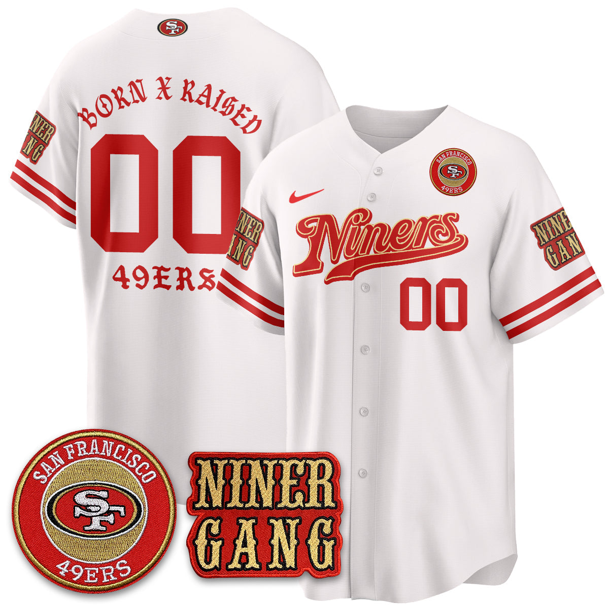 SF Born x Raised Baseball Jersey - All Stitched