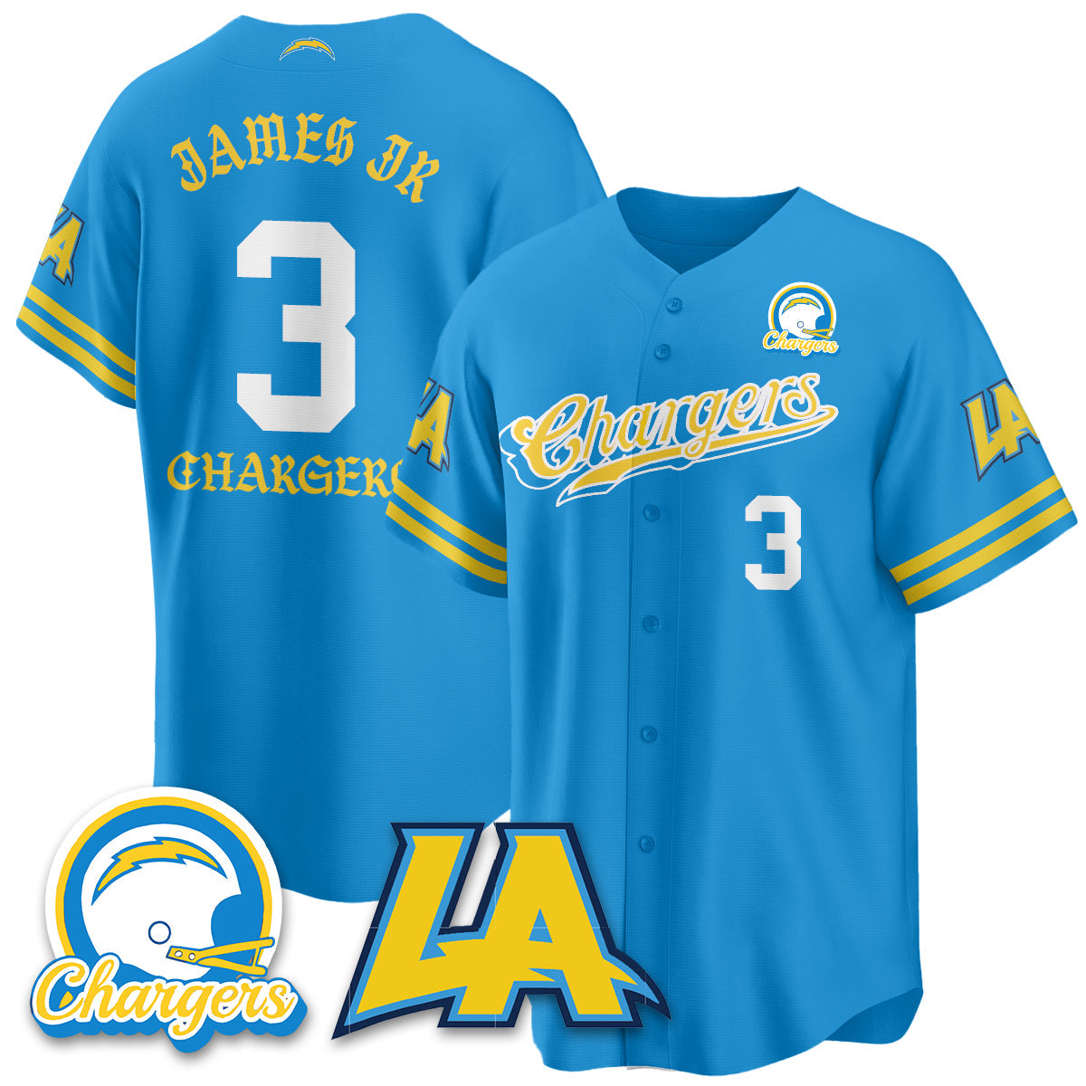 LVG Born x Raised Baseball Jersey - All Stitched