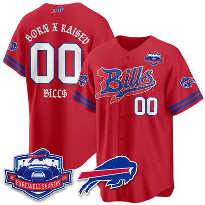 BUF Born x Raised Baseball Jersey - All Stitched