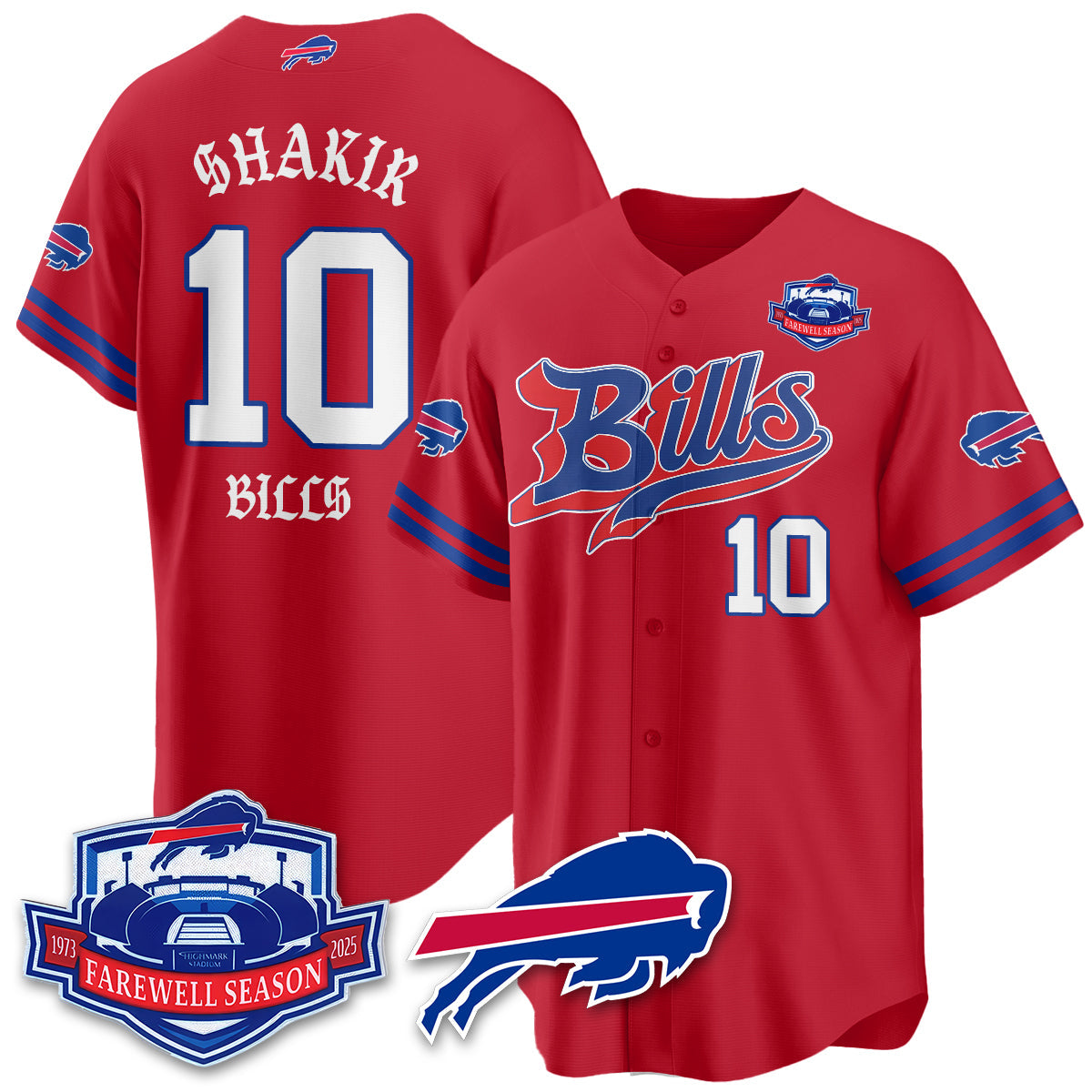 BUF Born x Raised Baseball Jersey - All Stitched