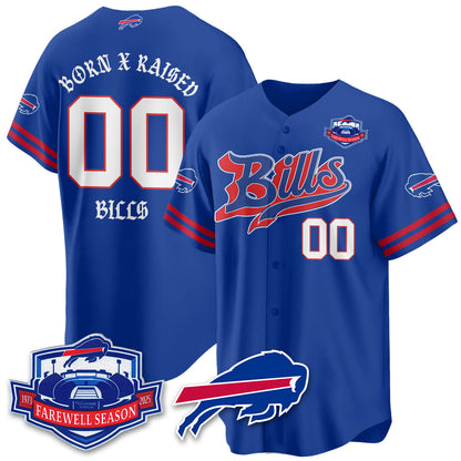 BUF Born x Raised Baseball Jersey - All Stitched
