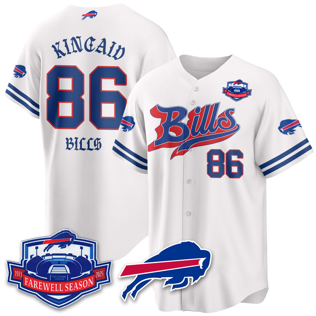 BUF Born x Raised Baseball Jersey - All Stitched