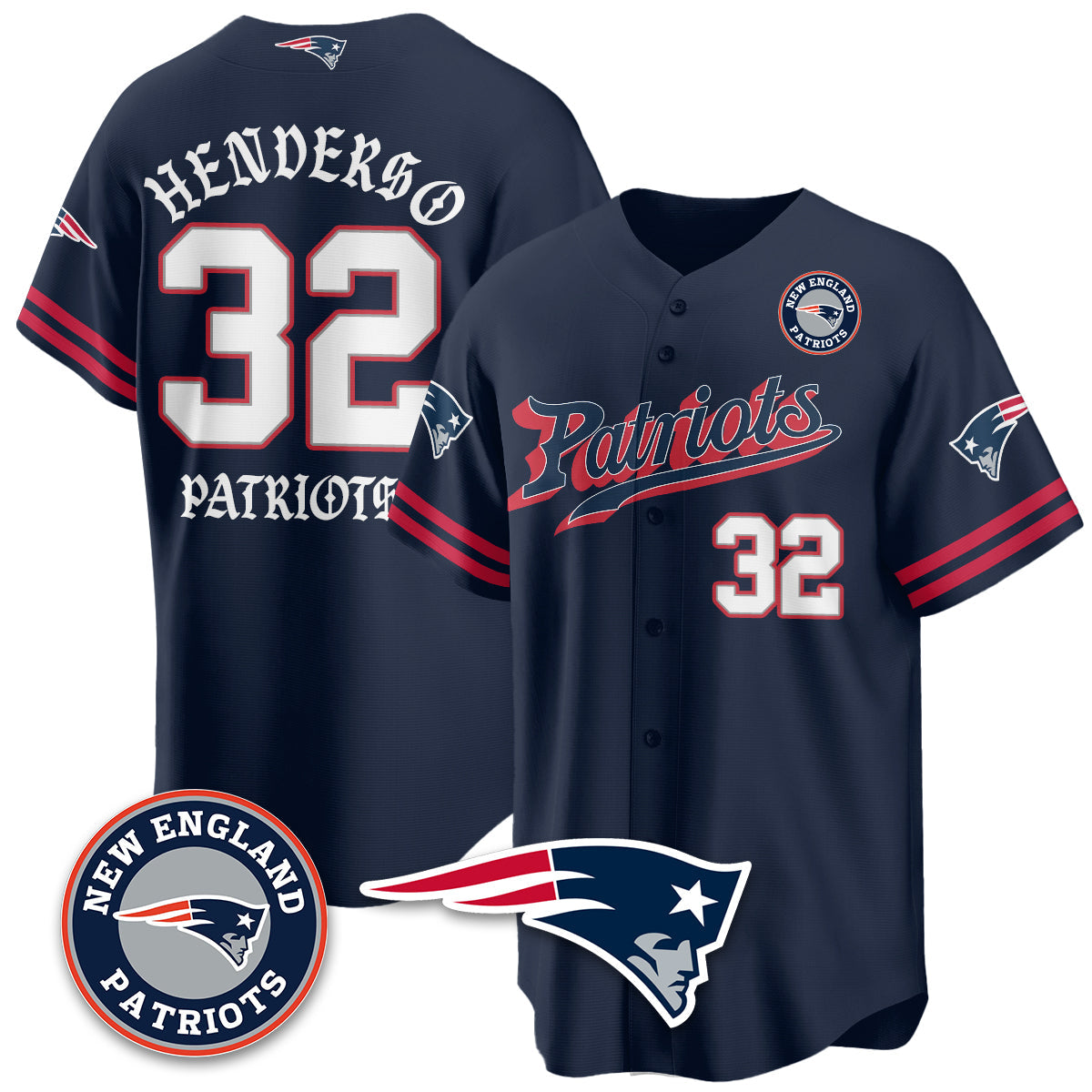 NE Born x Raised Baseball Jersey - All Stitched