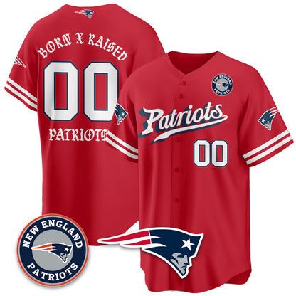 NE Born x Raised Baseball Jersey - All Stitched