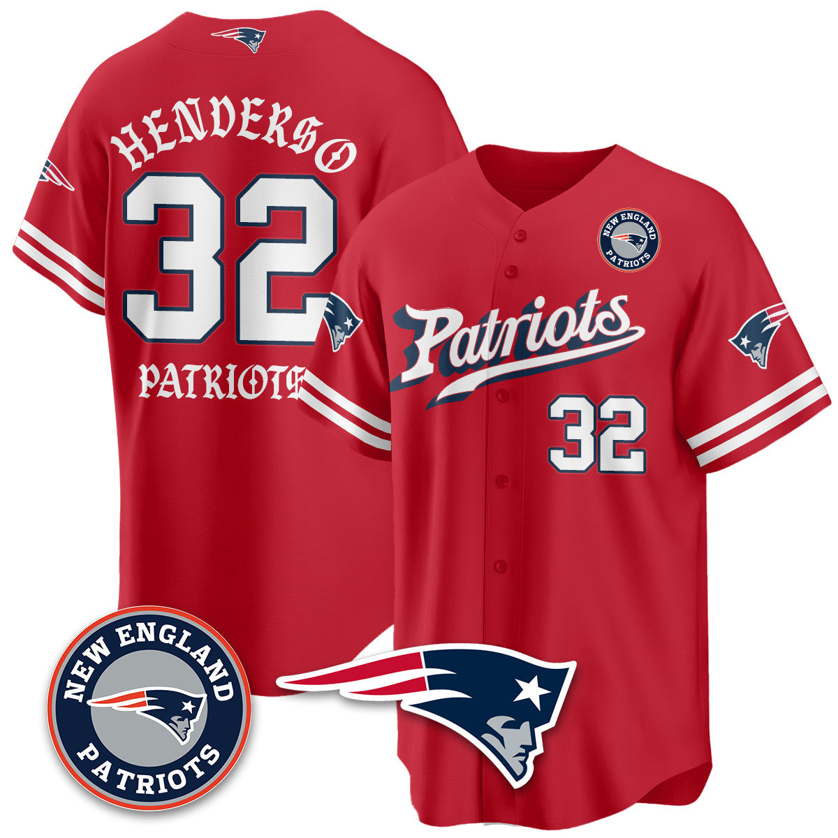 NE Born x Raised Baseball Jersey - All Stitched