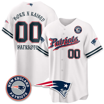 NE Born x Raised Baseball Jersey - All Stitched