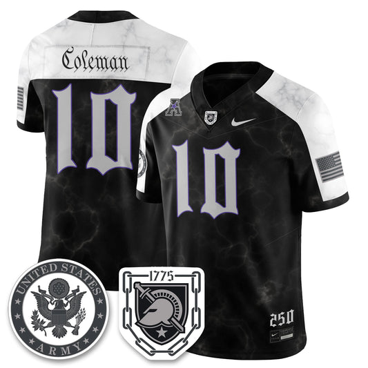 Army Black Knights Vapor Limited Jersey - 250 Years of Service and Sacrifice - All Stitched