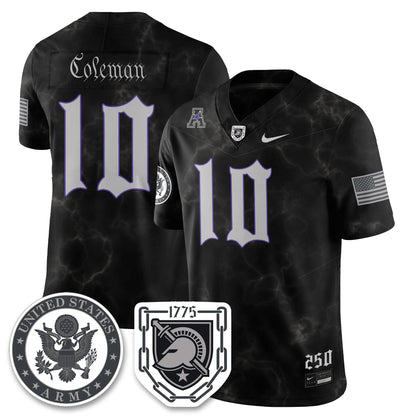 Army Black Knights Vapor Limited Jersey - 250 Years of Service and Sacrifice - All Stitched