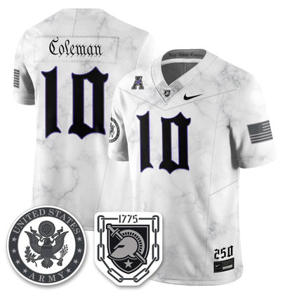 Army Black Knights Vapor Limited Jersey - 250 Years of Service and Sacrifice - All Stitched