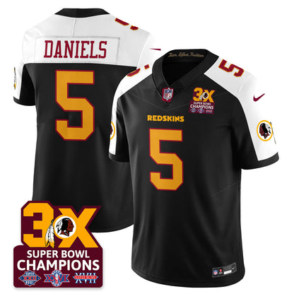 WAS 3-Time Champions Patch Vapor Limited Jersey - All Stitched