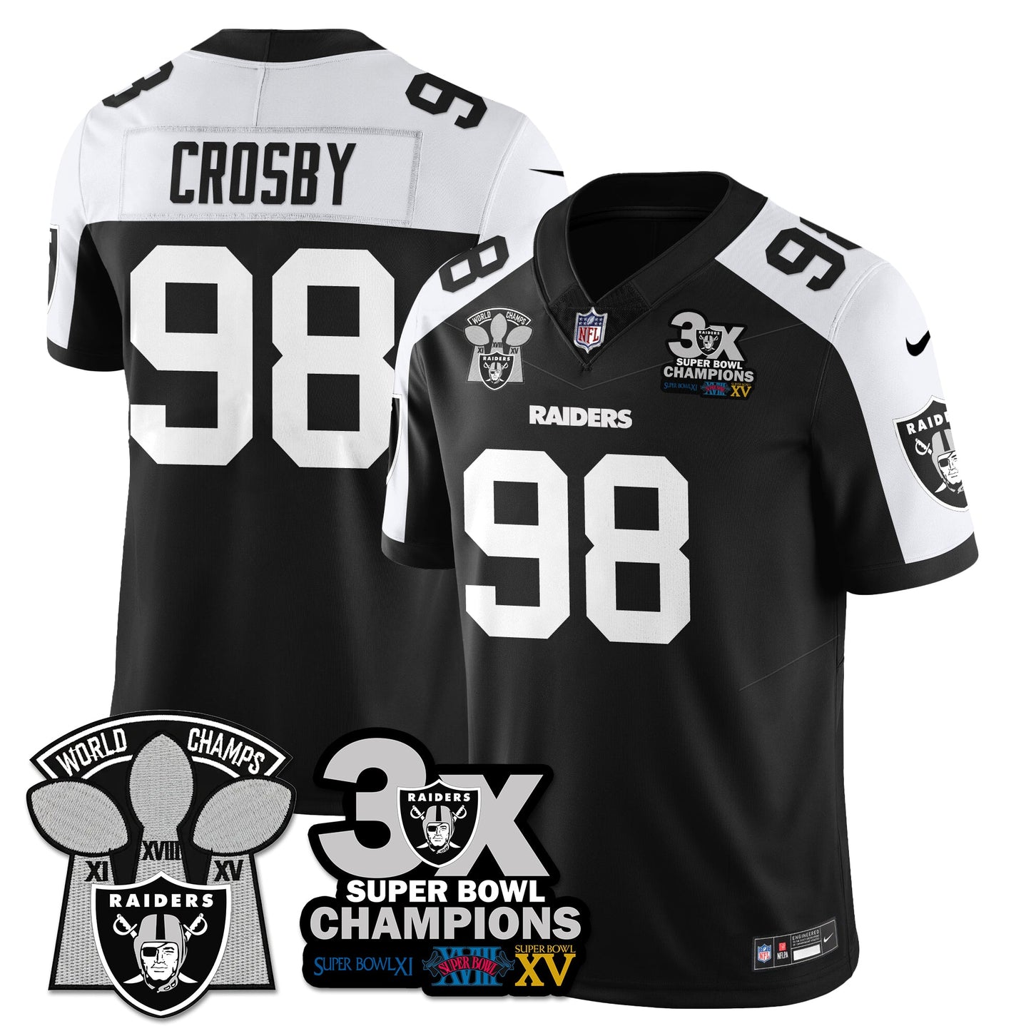 LVR 3-Time Champions Patch Vapor Limited Jersey - All Stitched