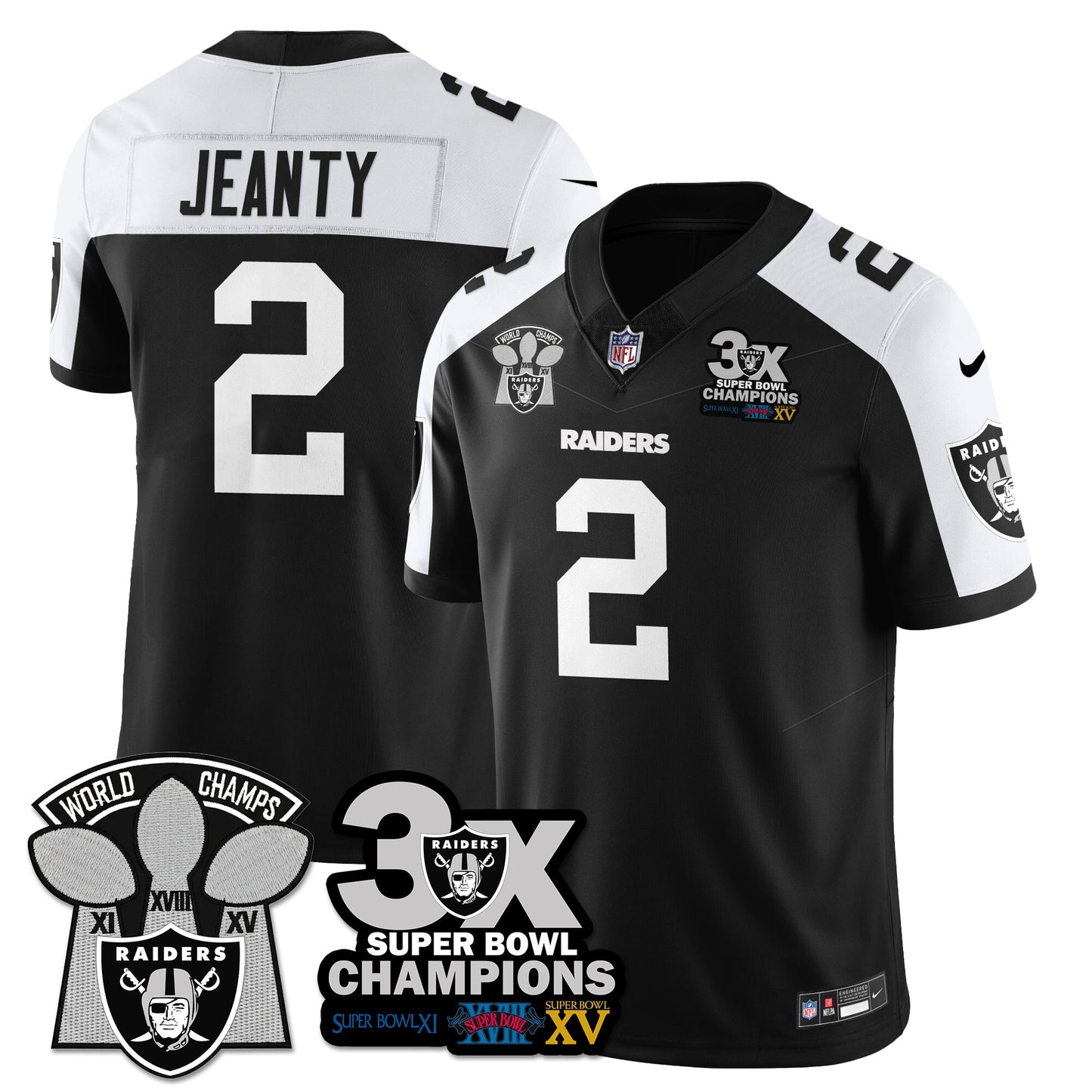 LVR 3-Time Champions Patch Vapor Limited Jersey - All Stitched
