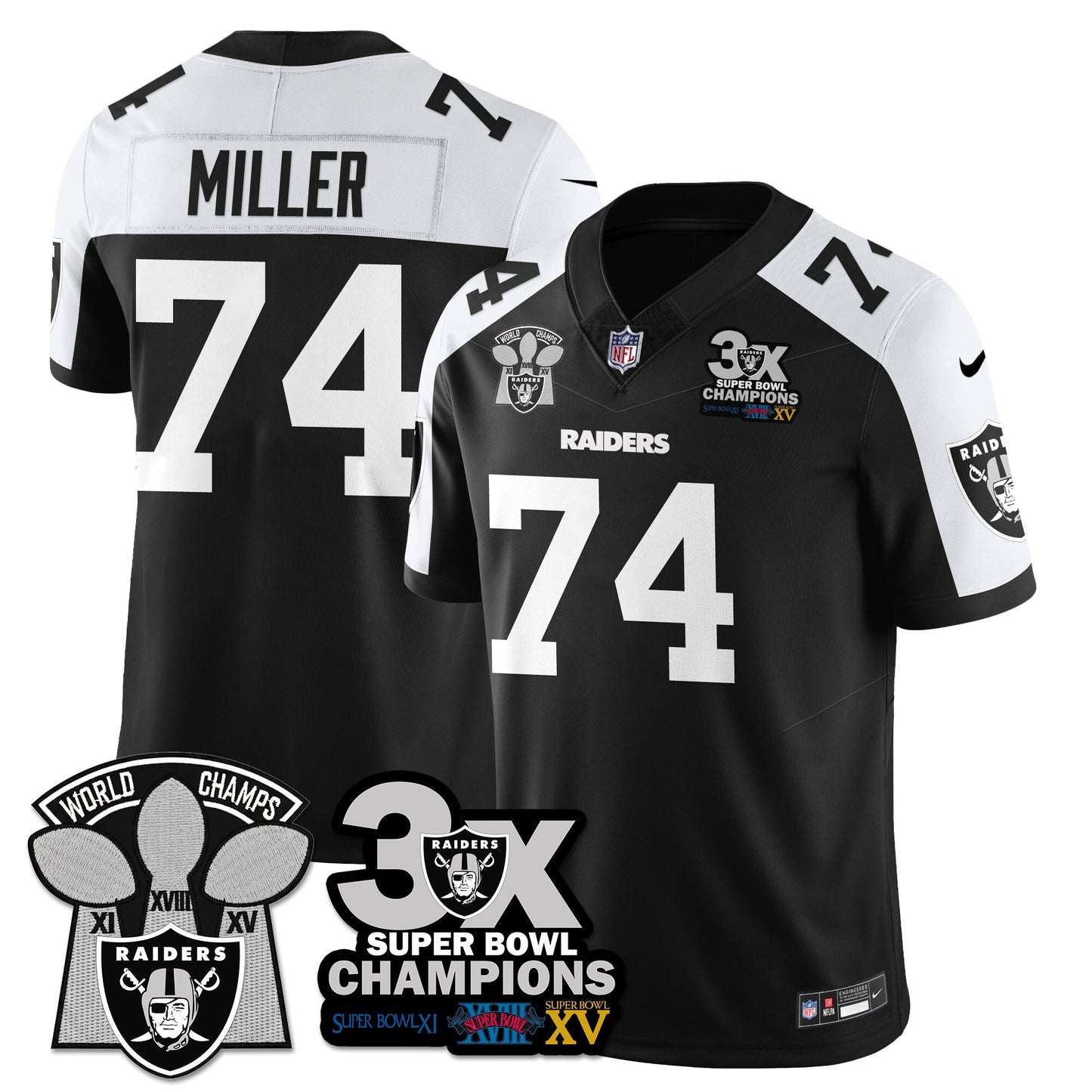 LVR 3-Time Champions Patch Vapor Limited Jersey - All Stitched