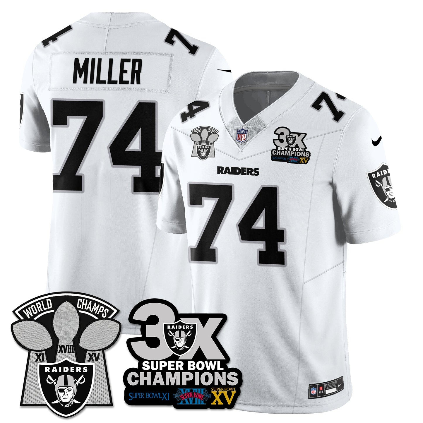 LVR 3-Time Champions Patch Vapor Limited Jersey - All Stitched