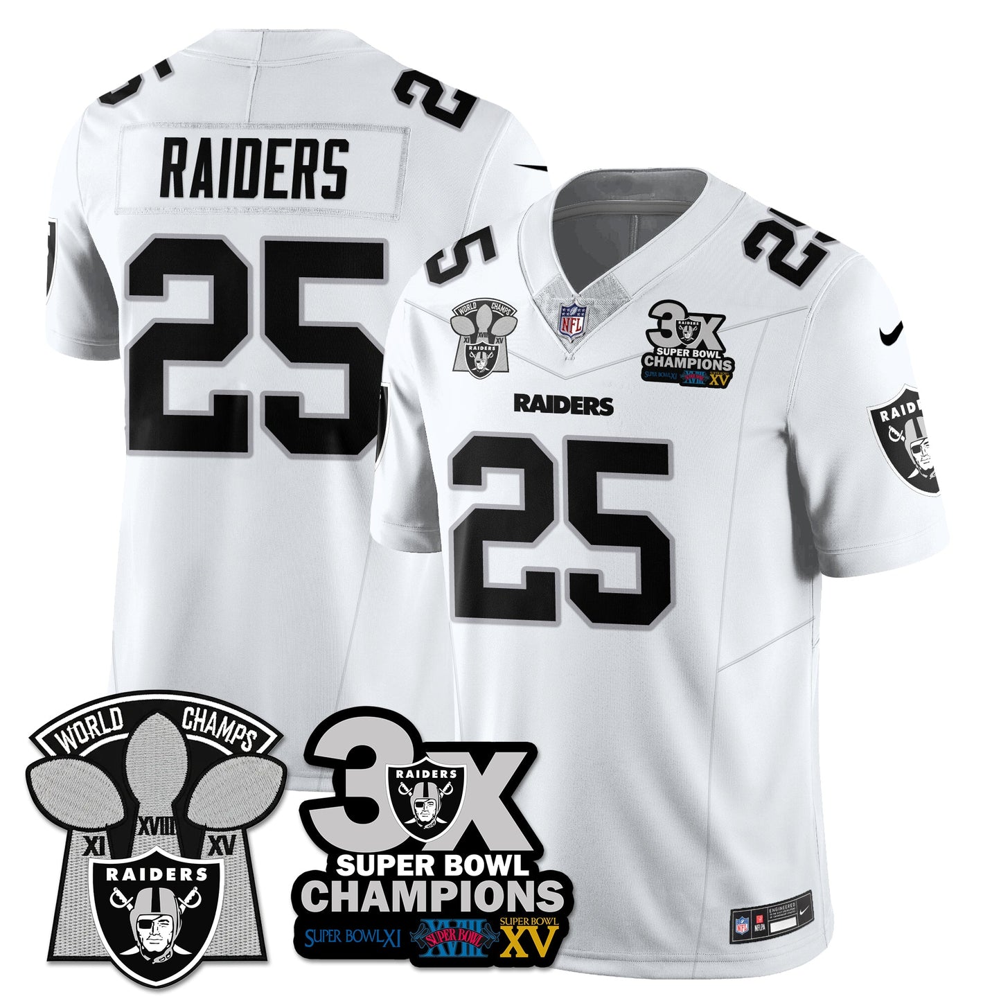 LVR 3-Time Champions Patch Vapor Limited Jersey - All Stitched