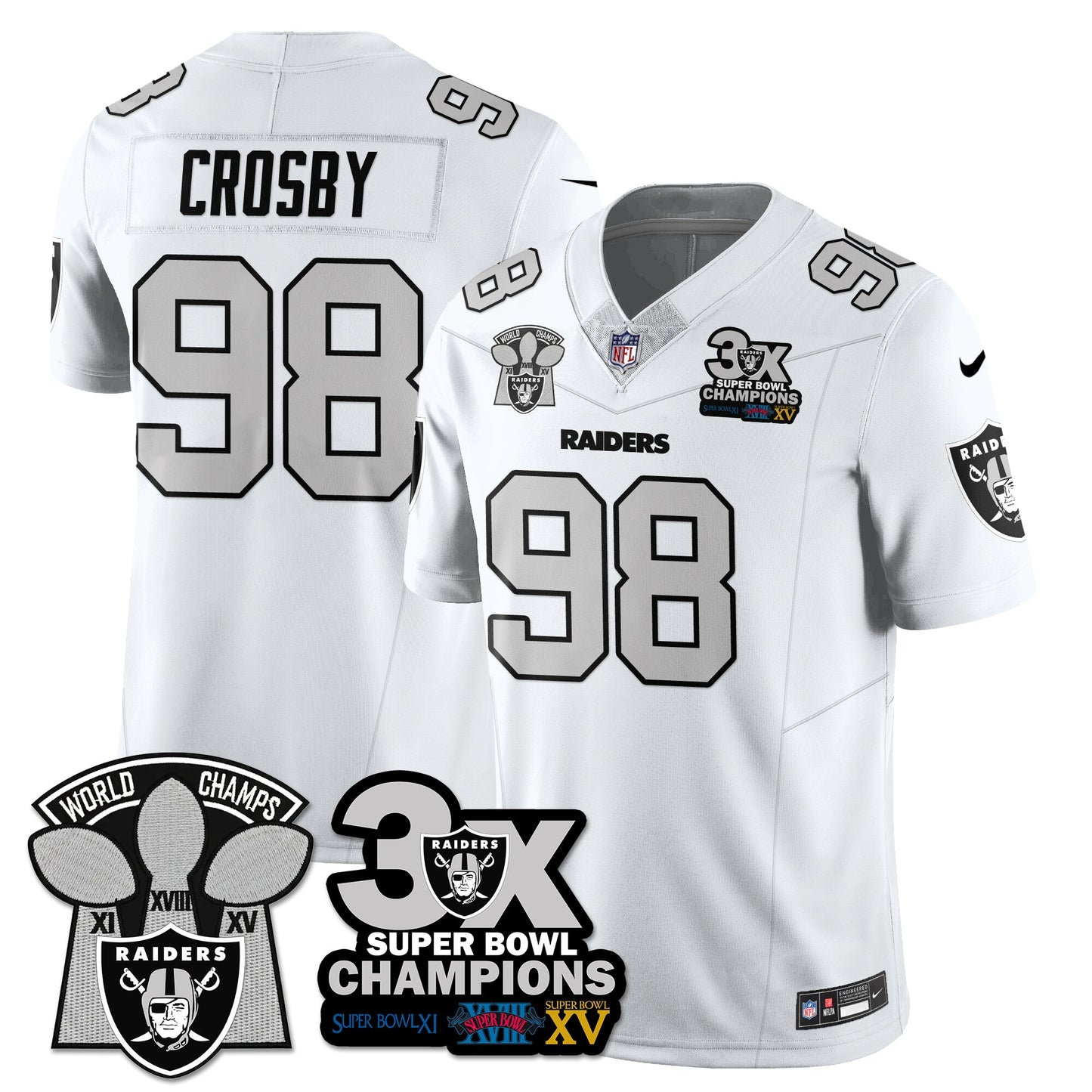 LVR 3-Time Champions Patch Vapor Limited Jersey - All Stitched