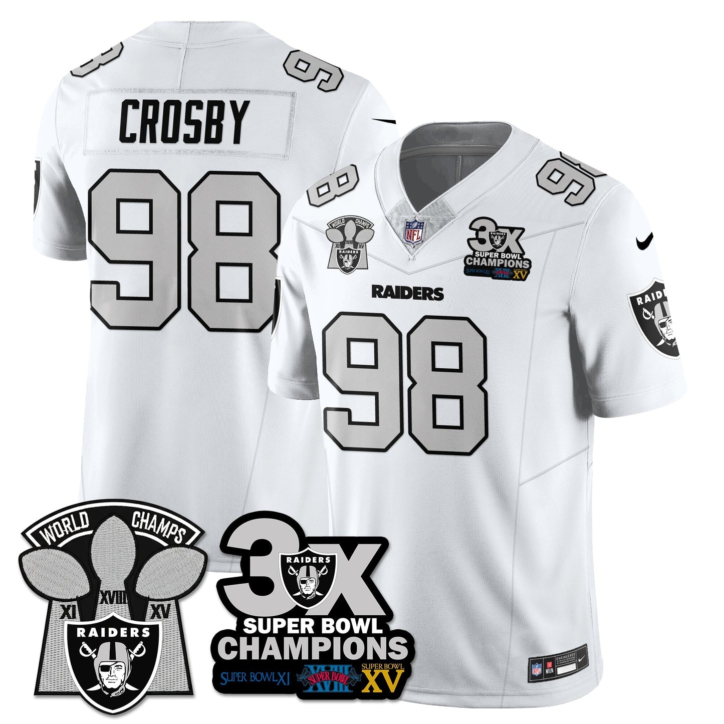 LVR 3-Time Champions Patch Vapor Limited Jersey - All Stitched
