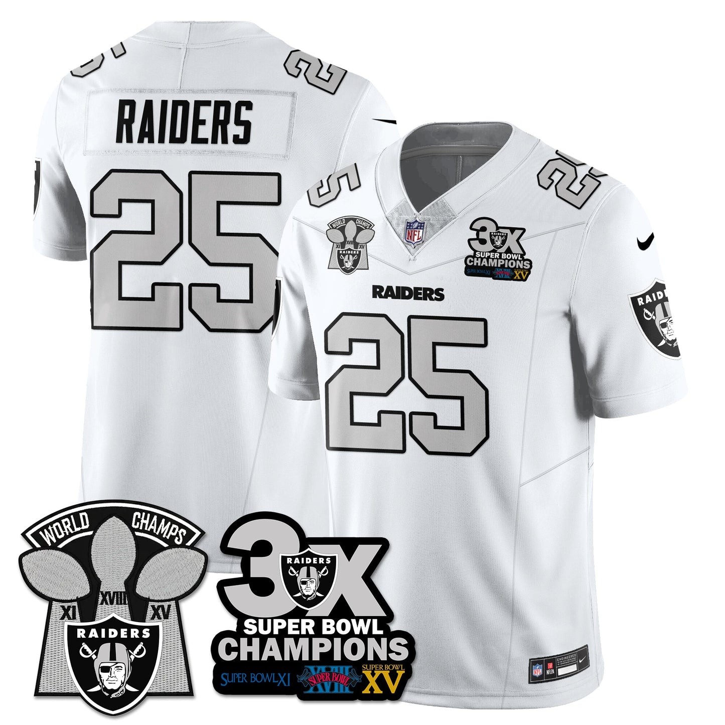 LVR 3-Time Champions Patch Vapor Limited Jersey - All Stitched