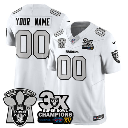 Custom LVR 3-Time Champions Patch Vapor Limited Jersey - All Stitched