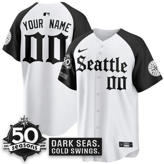 Custom SEA 'Gothic Edition' Vapor Premier Limited Jersey - 50th Anniversary - All Stitched (Copy)