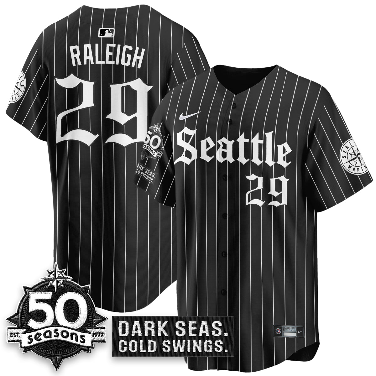 SEA 'Gothic Edition' Vapor Premier Limited Jersey - 50th Anniversary - All Stitched