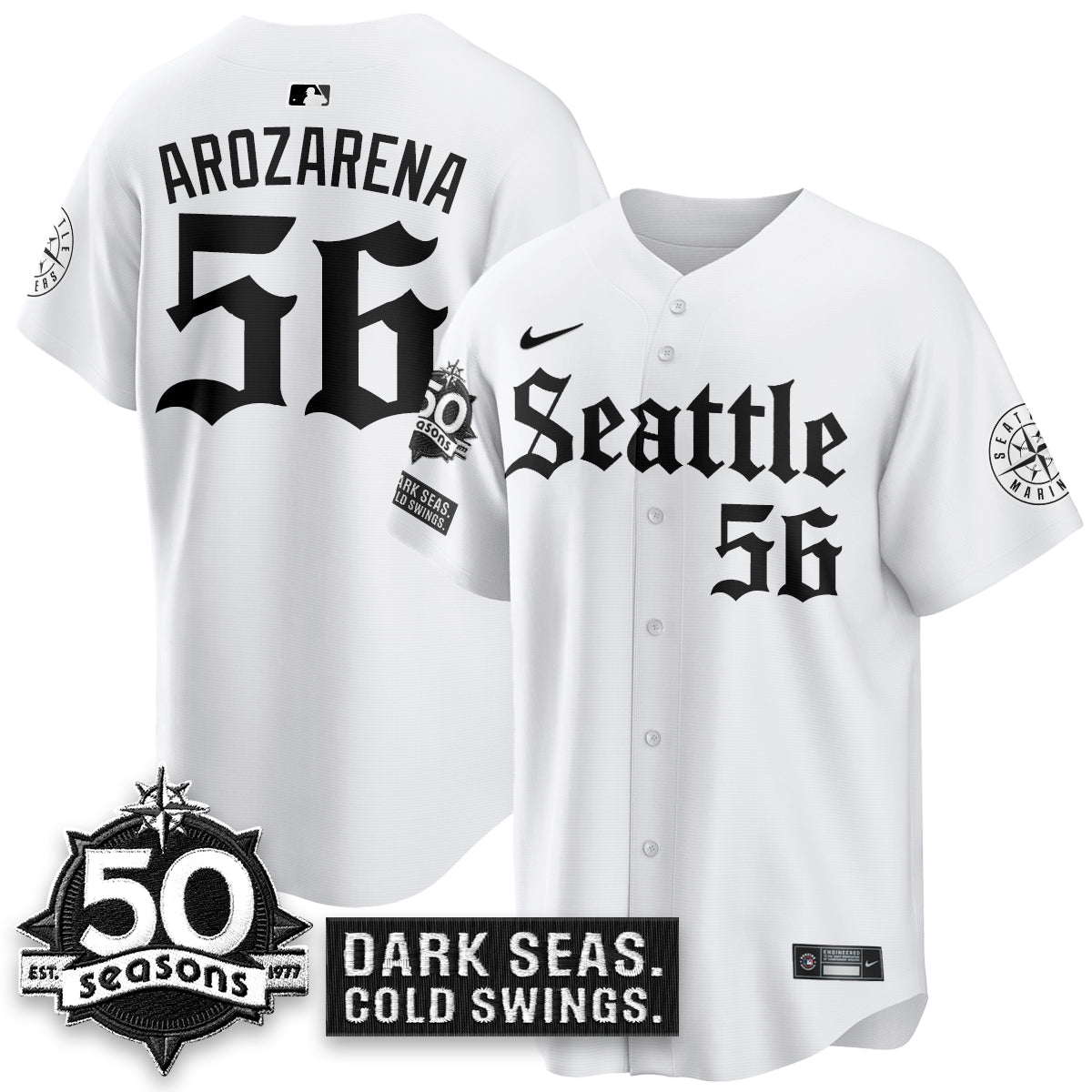 SEA 'Gothic Edition' Vapor Premier Limited Jersey - 50th Anniversary - All Stitched