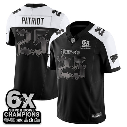 NE 'Dark Gothic' Vapor Limited Jersey - 6-Time Champions - All Stitched