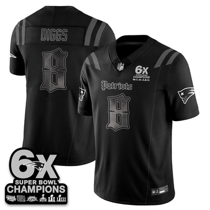NE 'Dark Gothic' Vapor Limited Jersey - 6-Time Champions - All Stitched