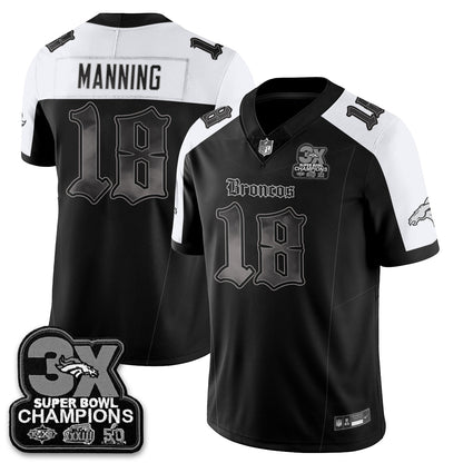 DEN 'Dark Gothic' Vapor Limited Jersey - 3-Time Champions - All Stitched
