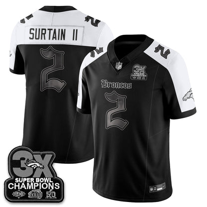 DEN 'Dark Gothic' Vapor Limited Jersey - 3-Time Champions - All Stitched