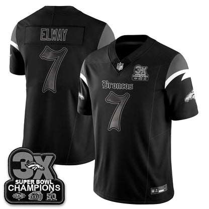 DEN 'Dark Gothic' Vapor Limited Jersey - 3-Time Champions - All Stitched