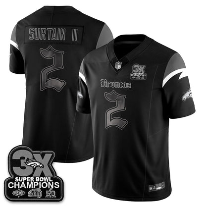 DEN 'Dark Gothic' Vapor Limited Jersey - 3-Time Champions - All Stitched