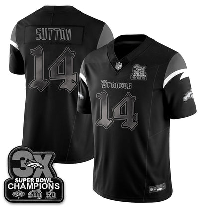 DEN 'Dark Gothic' Vapor Limited Jersey - 3-Time Champions - All Stitched