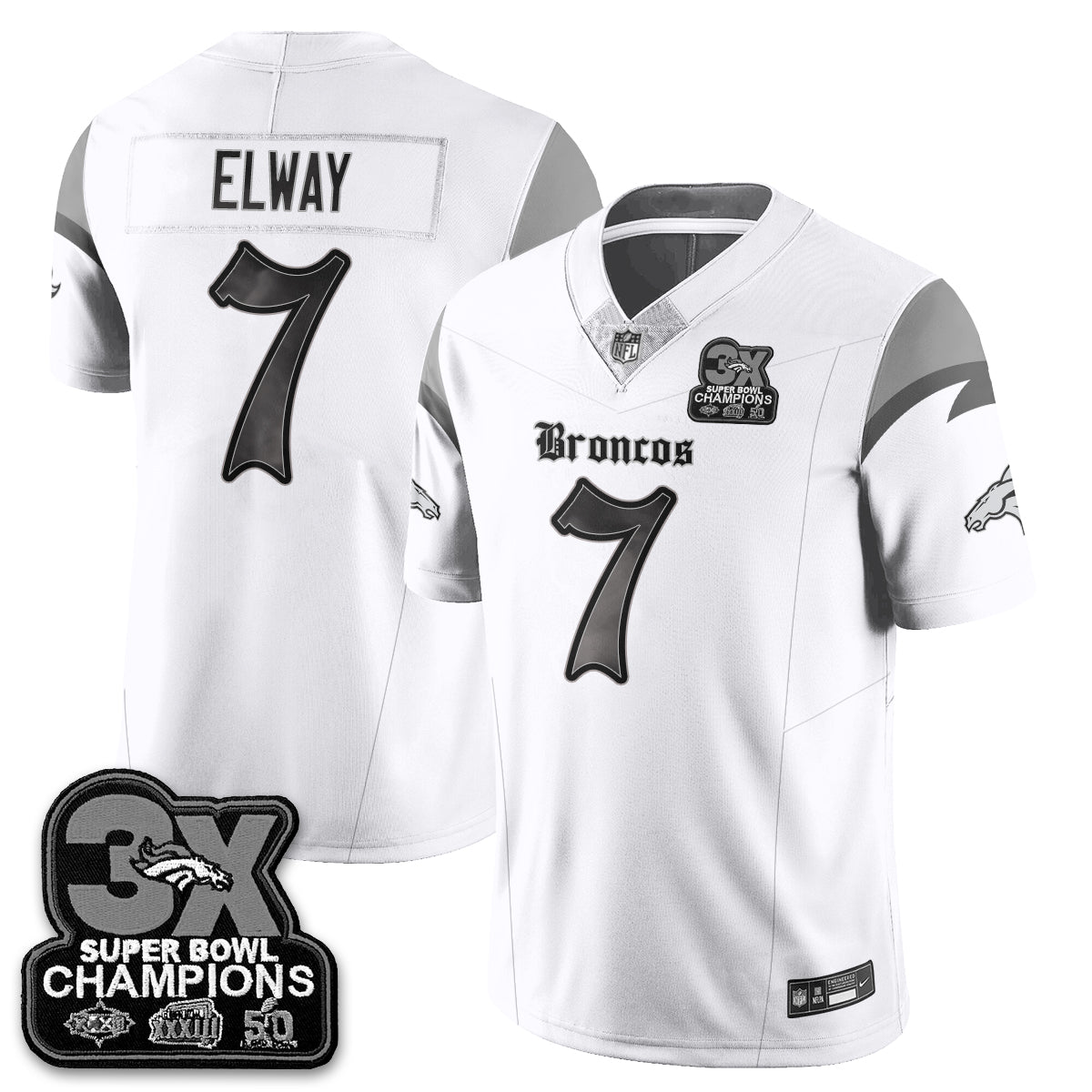 DEN 'Dark Gothic' Vapor Limited Jersey - 3-Time Champions - All Stitched