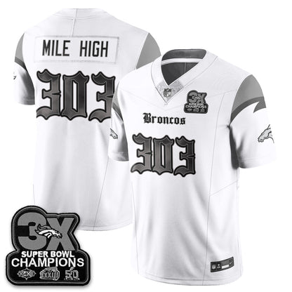 DEN 'Dark Gothic' Vapor Limited Jersey - 3-Time Champions - All Stitched