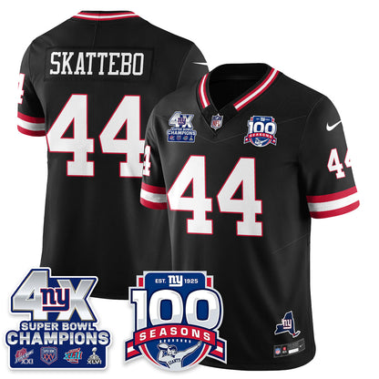 NYG 4-Time Champions Vapor Limited Jersey- 100th Season - All Stitched