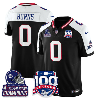 NYG 4-Time Champions Vapor Limited Jersey- 100th Season - All Stitched