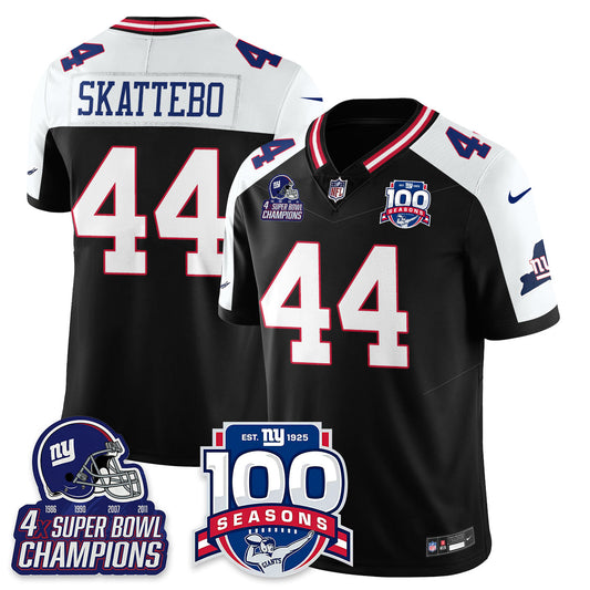 NYG 4-Time Champions Vapor Limited Jersey- 100th Season - All Stitched