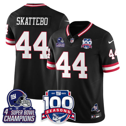 NYG 4-Time Champions Vapor Limited Jersey- 100th Season - All Stitched