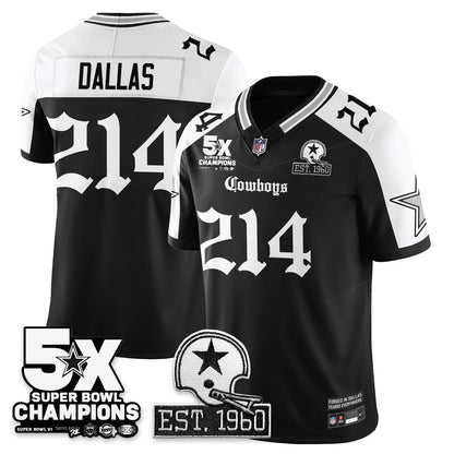 DAL 'Gothic 5-Time Champions Edition' Vapor Limited Jersey - All Stitched