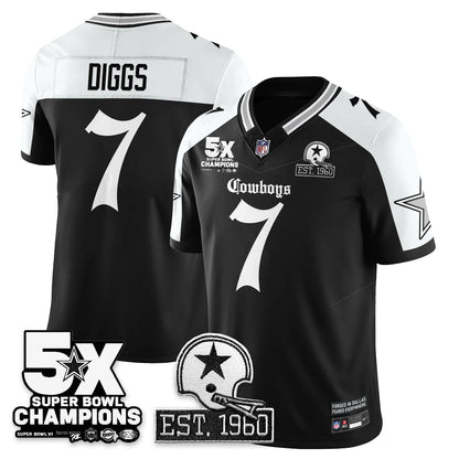 DAL 'Gothic 5-Time Champions Edition' Vapor Limited Jersey - All Stitched